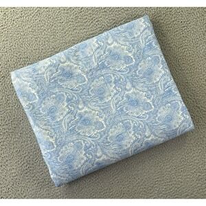 Lauren Ralph Lauren‎ Full/Double Flat Sheet Blue Paisley LRL 100% Cotton 89x100